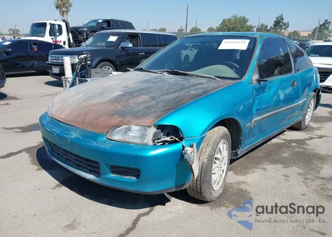 1992 Honda Civic Dx from USA, damaged, VIN 2HGEH2455NH514012